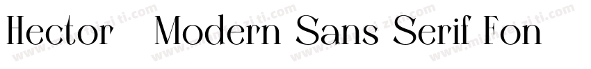 Hector   Modern Sans Serif Font fam字体转换